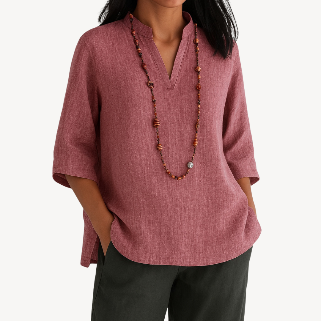 Katherine | Women casual Linen Tunic top