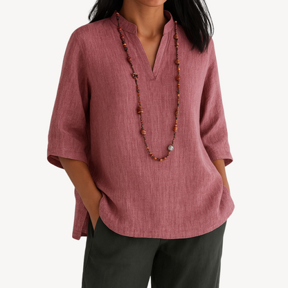 Katherine | Women casual Linen Tunic top