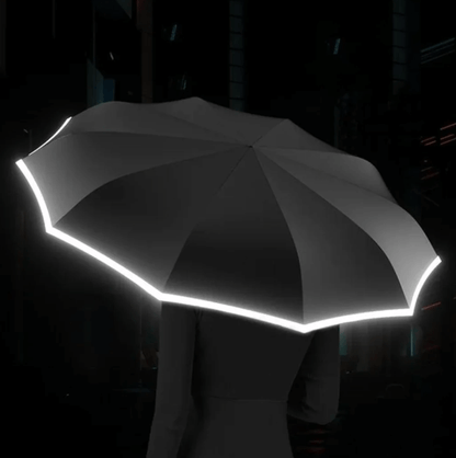 Regenschirm mit Reflektoren | Sturmfest & robust | Schirmix