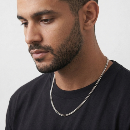 Cuban Chain (Silver) 4mm