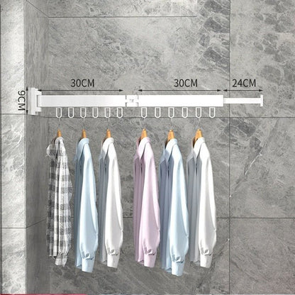 Retractable Wall-Mounted Drying Rack – Space-Saving Foldable Laundry Solution