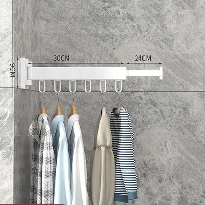 Retractable Wall-Mounted Drying Rack – Space-Saving Foldable Laundry Solution