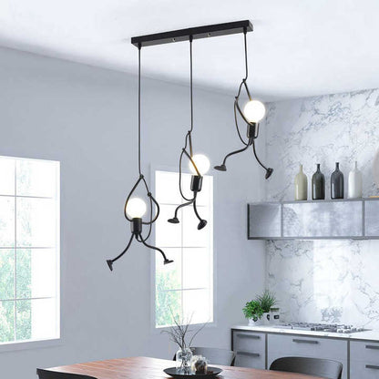Retro Ceiling Light FunPop - PlayGlow-3 Lights in a Line-State of Style