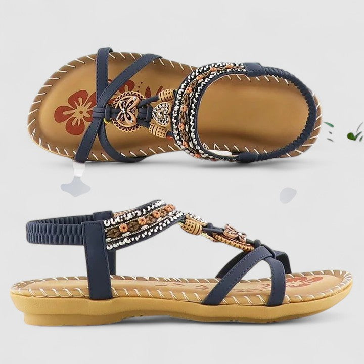 Kate | Womens Strappy Flat Open Toe Sandals