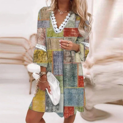 Rhea | Damen Sommerkleid Elegant Mini Boho