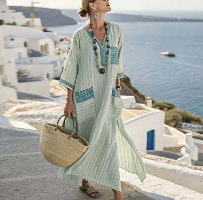 Mary | Long Strand Dress for a Stylish Summer Look
