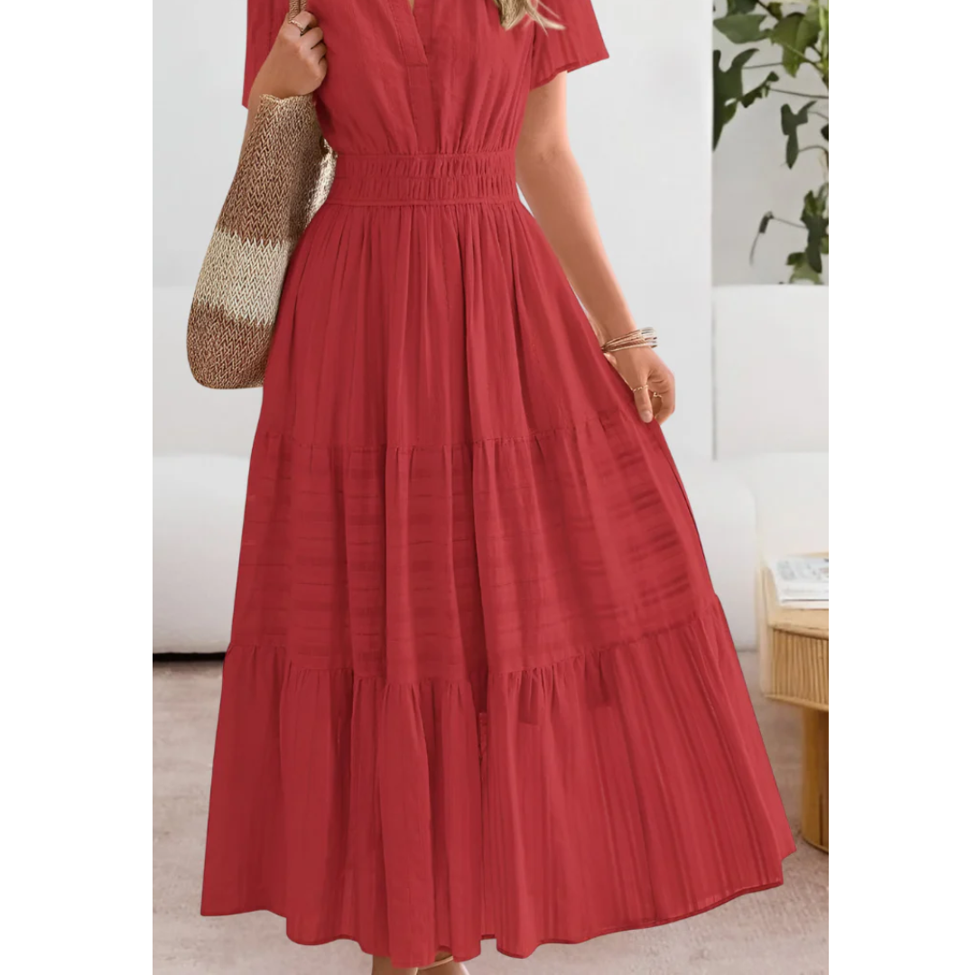 Rojin | Bequemes Damen Sommerkleid Midi elegant