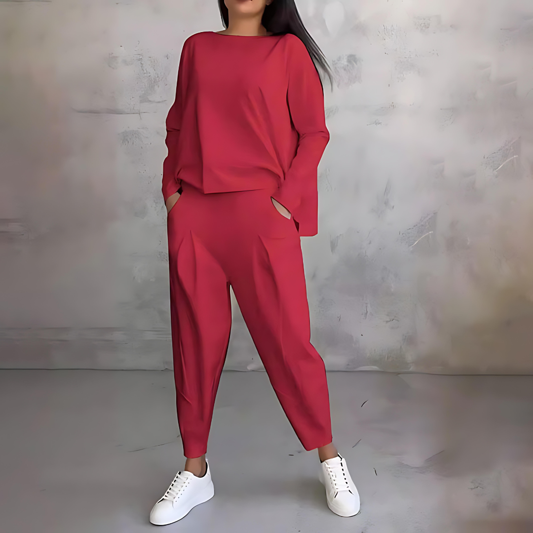 Maya | Women casual Loose-Fit top i pants
