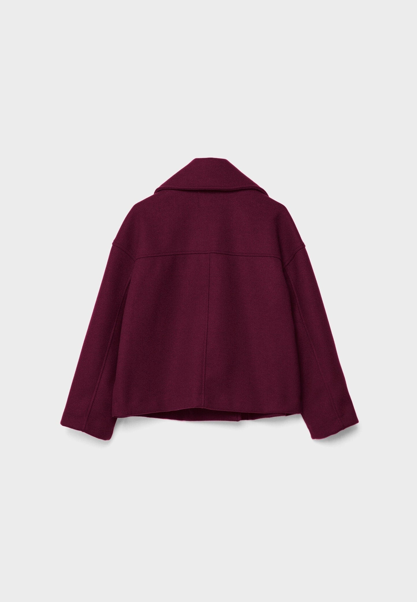 Manteau court pour femme avec double rangée de boutons et design intemporel
