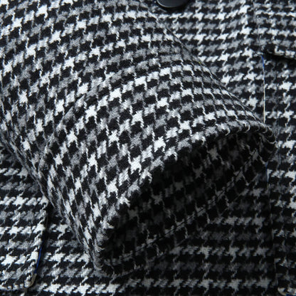 Chic Malcolm Houndstooth Jacket for a Stylish Look