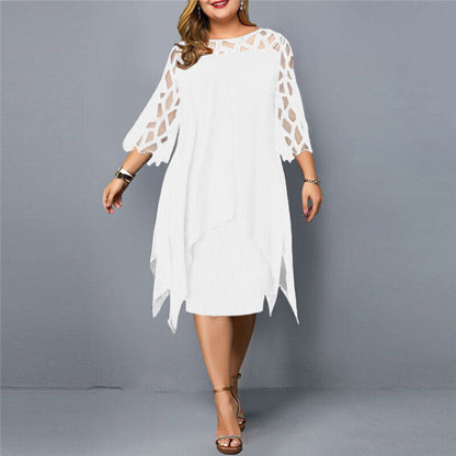 Isabella – Elegant midikjole i plus size