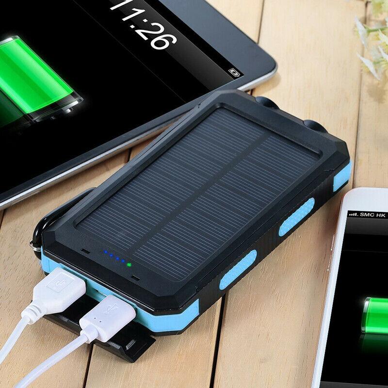 Solcelle Strømbank 50000mAh | Vandtæt Udendørs Oplader