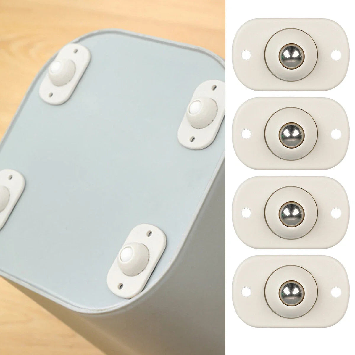 Selbstklebende Möbelgleiter – 360° Gleitpads, 8er-Set