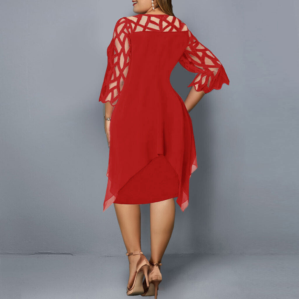 Isabella – Elegant midikjole i plus size