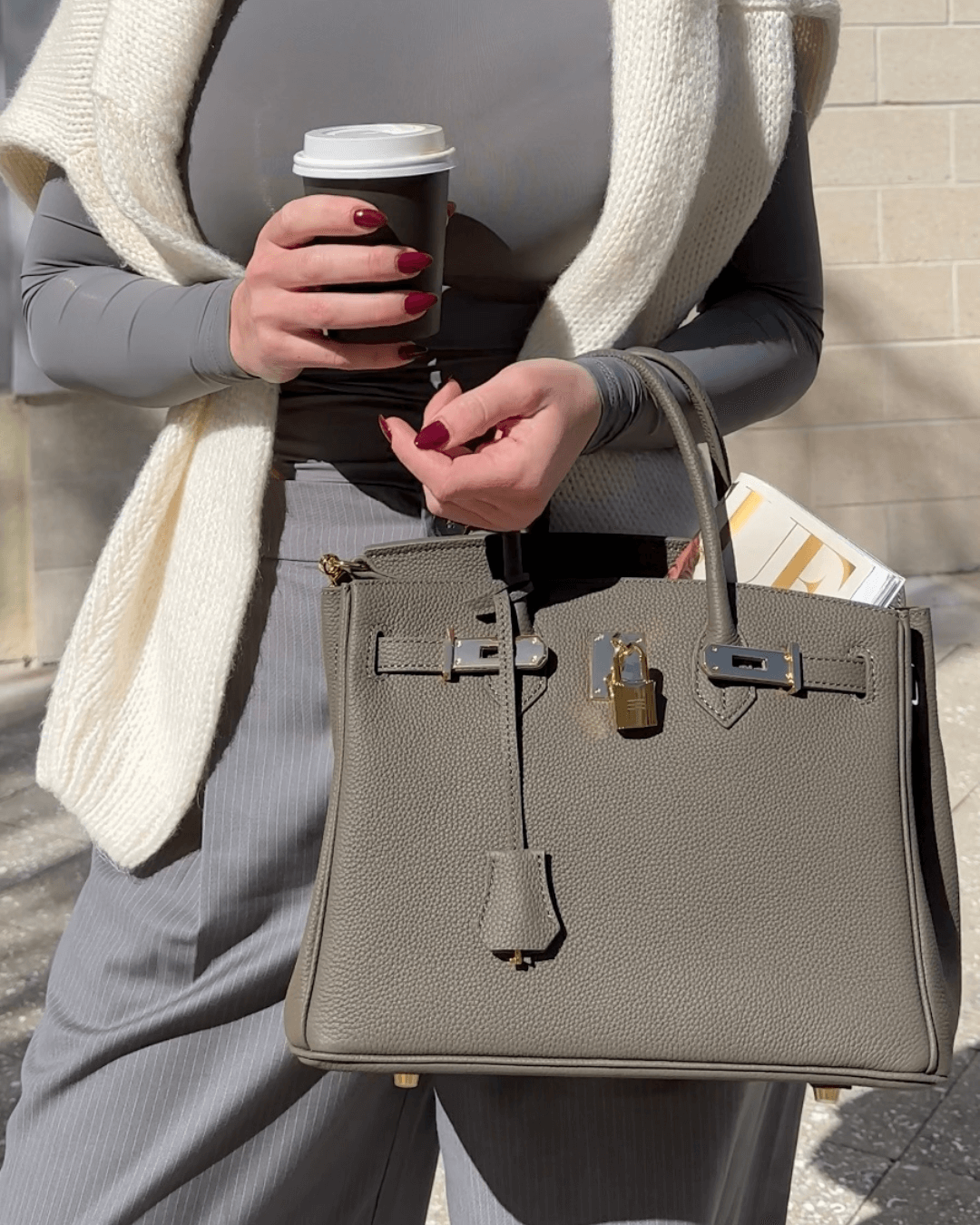 Vintage-Handtasche | Schlossdetail