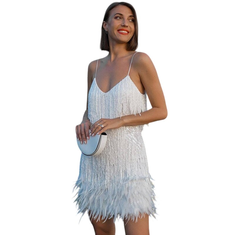 Susana - Vestido corto con tirantes finos