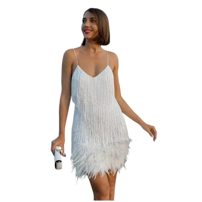 Susana - Vestido corto con tirantes finos