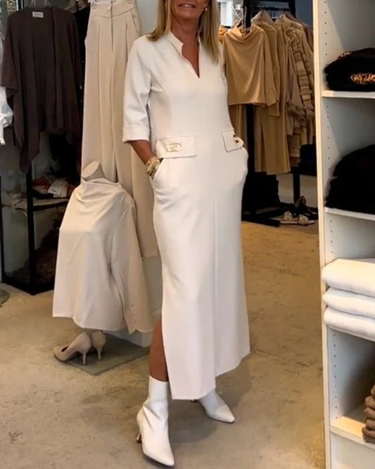 Elegant Women’s Dress – Flattering Silhouette Lightweight Fabric Stylish Feminine Outfit Comfortable Spring Fashion Statement