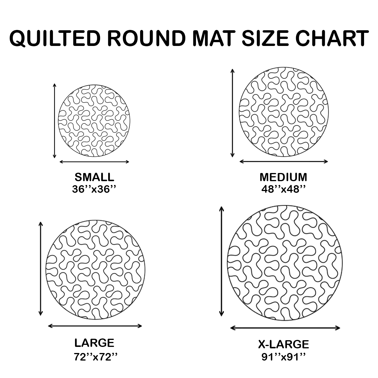 Tentacle Dance Quilted Round Mat NCU0DV3842