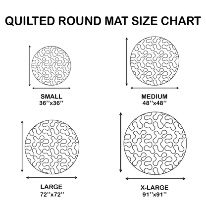 Tentacle Dance Quilted Round Mat NCU0DV3842