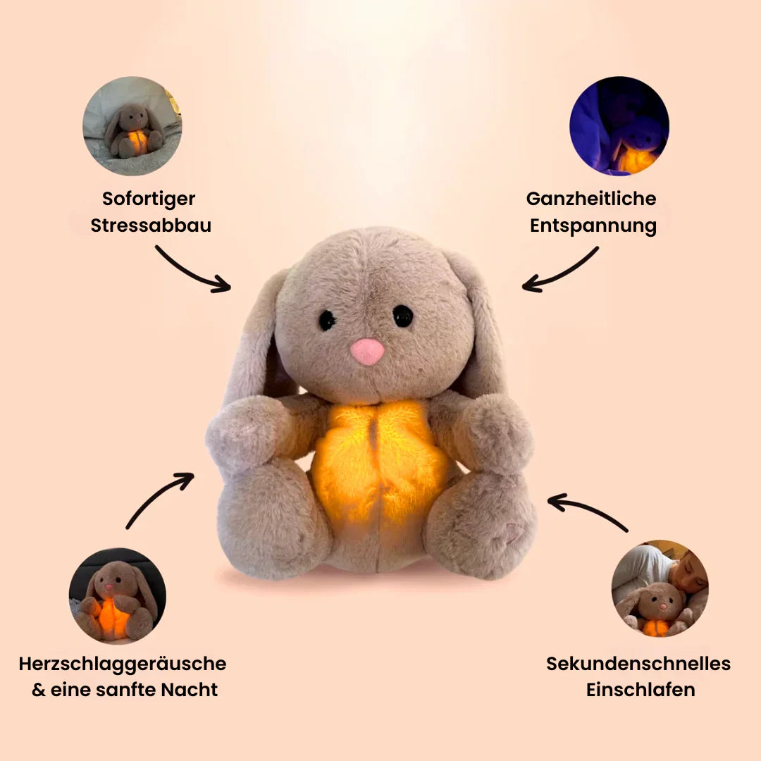 Knuffeldier met ademfunctie | Knuffeldier Konijn voor comfort en welzijn | SlaapBunny