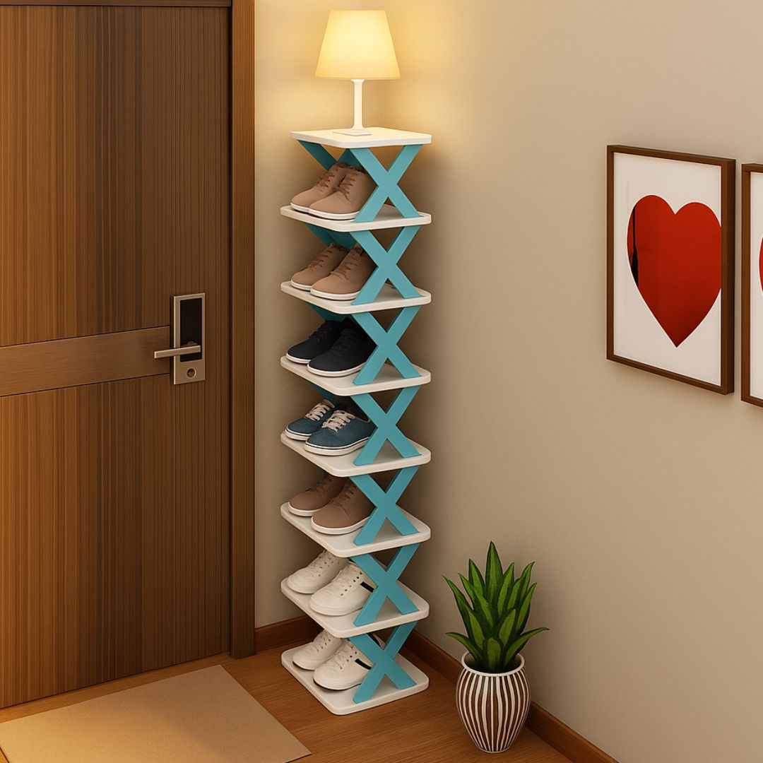 Schmales Schuhregal | Schuhkipper schmal | Hoch und platzsparend | SchuhTower