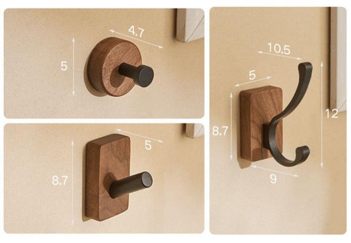 Essentia | Zelfklevende Houten Haken