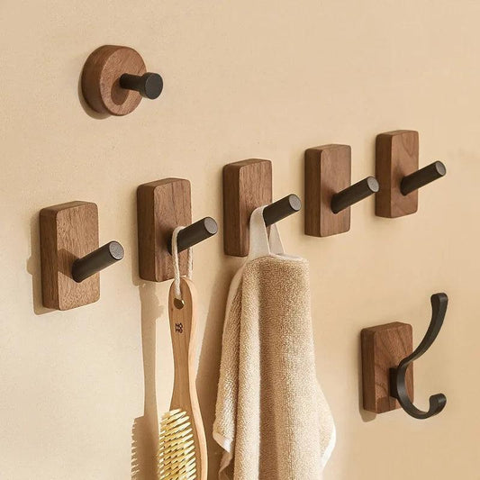 Essentia | Zelfklevende Houten Haken