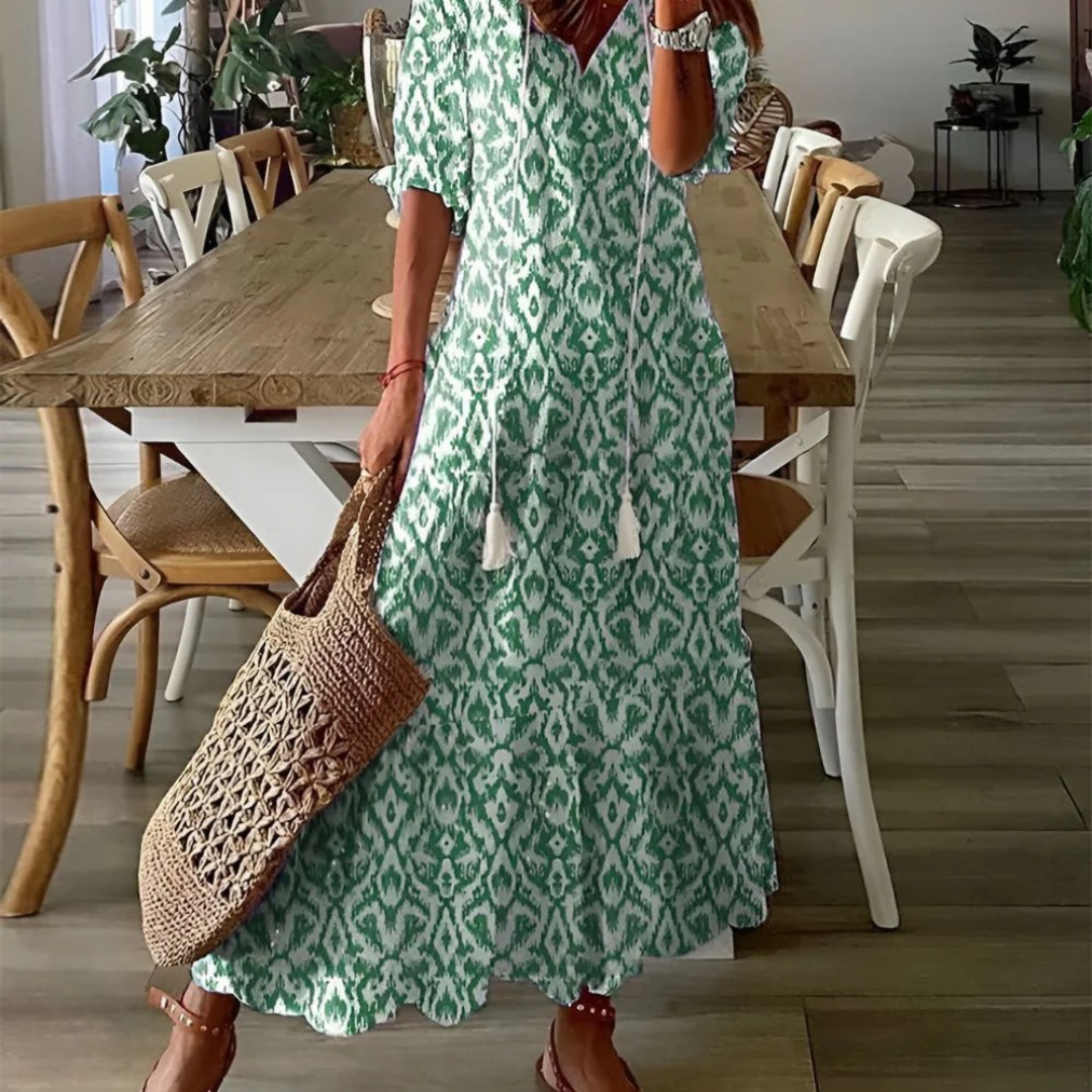 Sema | Damen Boho Maxikleid für den Sommer