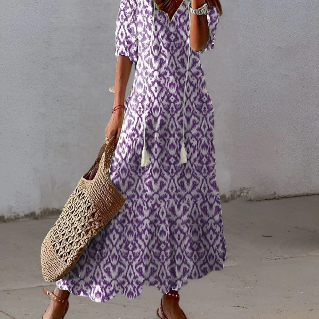 Sema | Damen Boho Maxikleid für den Sommer