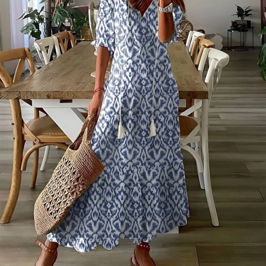 Sema | Damen Boho Maxikleid für den Sommer