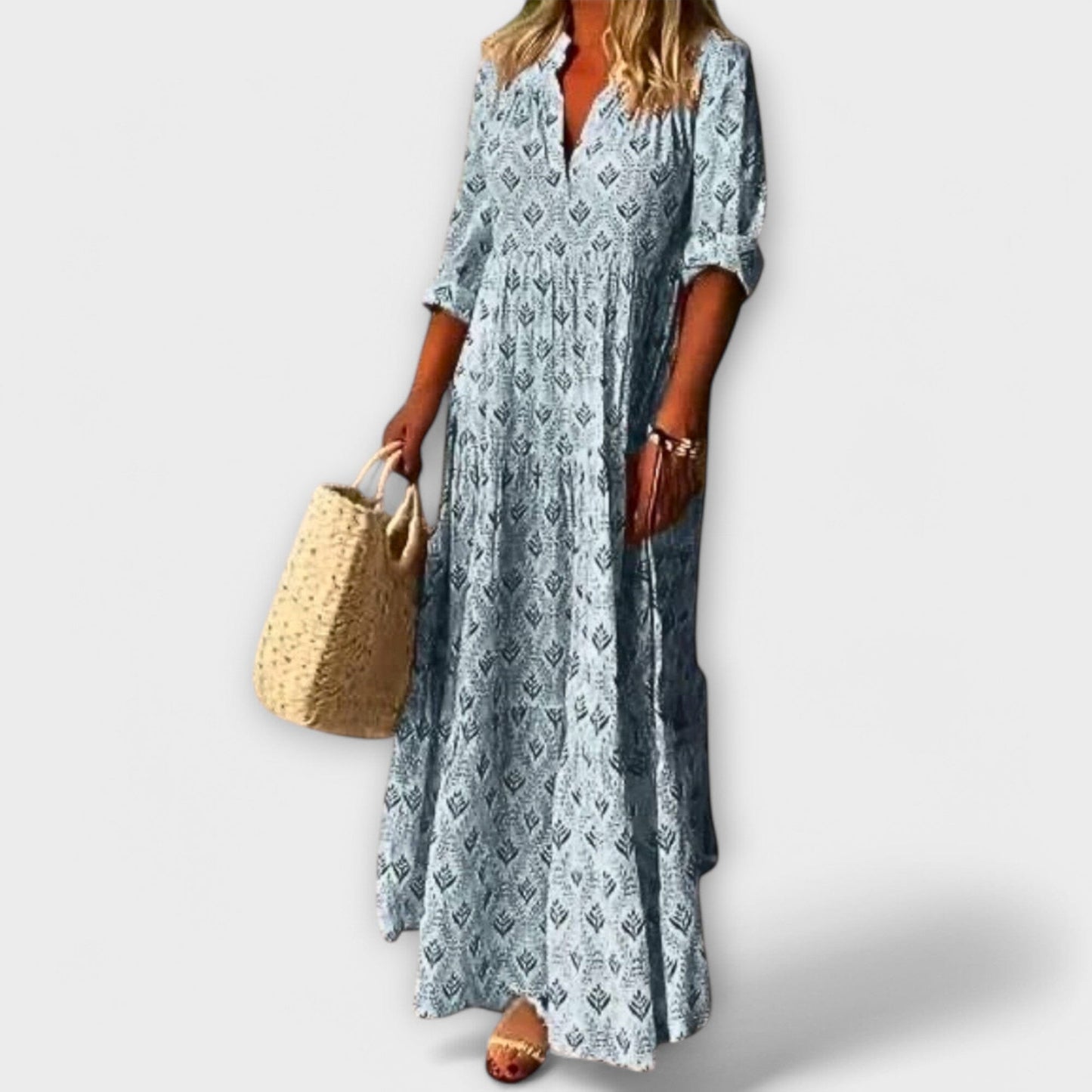 Sera – Elegante y cómoda vestido largo de primavera