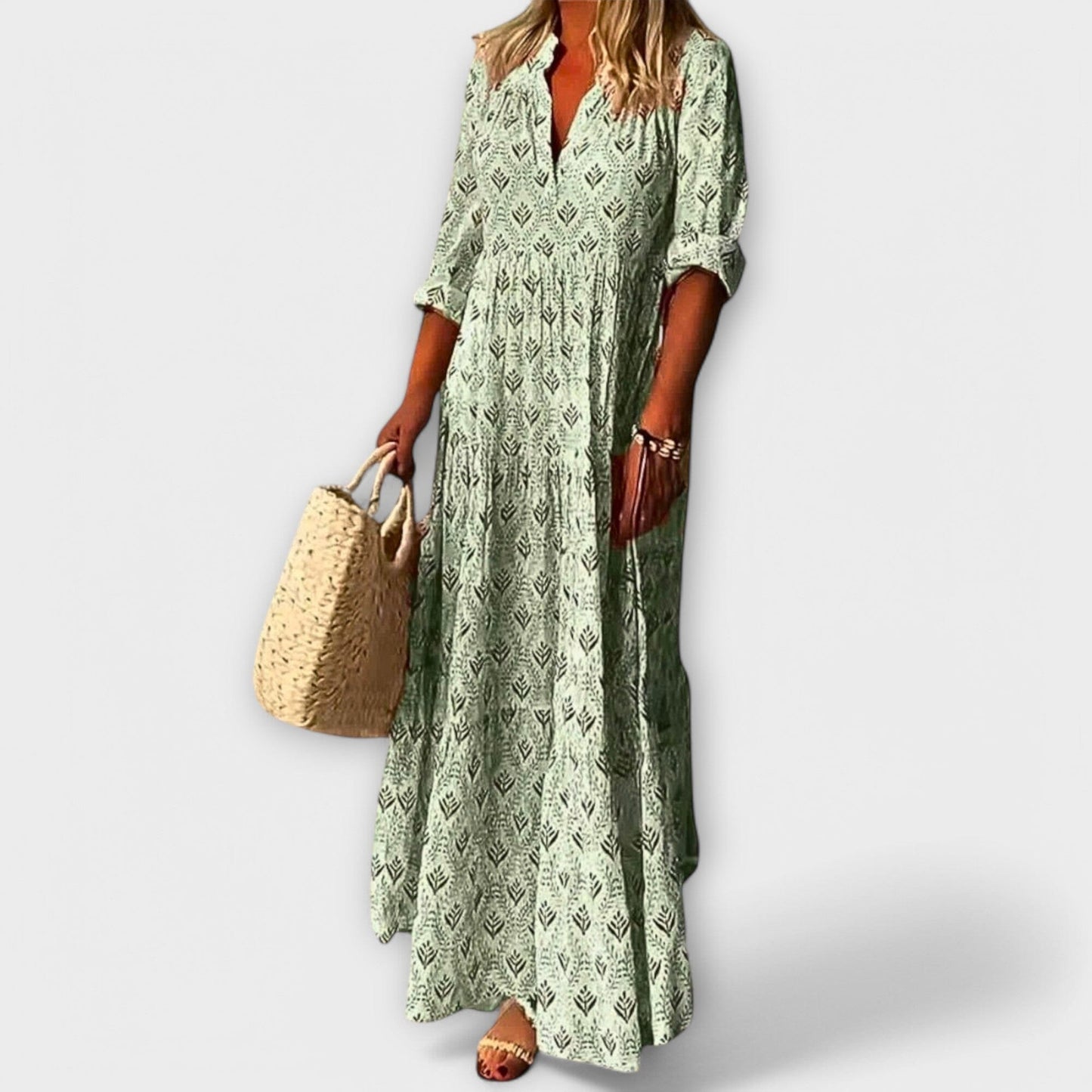 Sera – Elegante y cómoda vestido largo de primavera