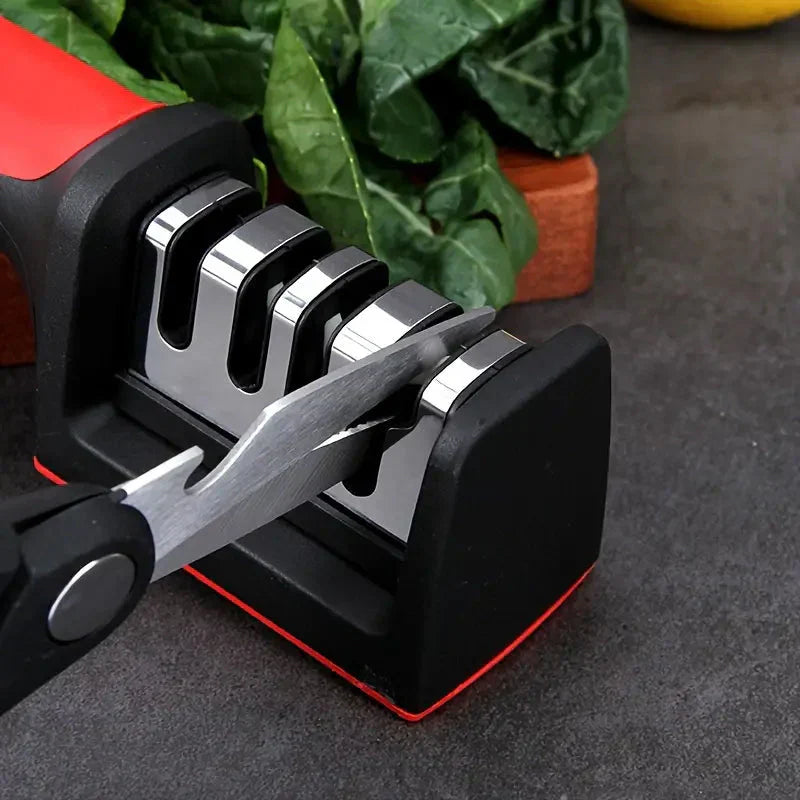 SharpPro - Professionele 4-Fasen Messenslijper - Perfecte Snijdkracht - Eenvoudig in Gebruik-Kitchen Tools and Accessories-De Bazelaar