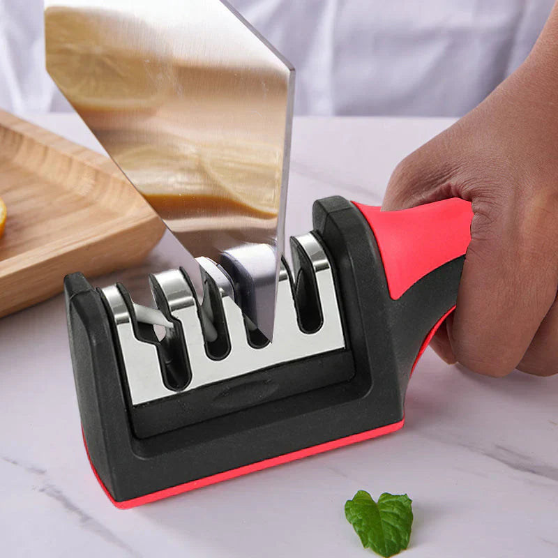 SharpPro - Professionele 4-Fasen Messenslijper - Perfecte Snijdkracht - Eenvoudig in Gebruik-Kitchen Tools and Accessories-De Bazelaar