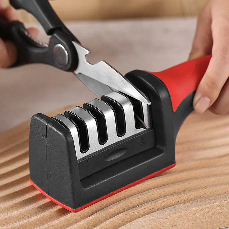 SharpPro - Professionele 4-Fasen Messenslijper - Perfecte Snijdkracht - Eenvoudig in Gebruik-Kitchen Tools and Accessories-De Bazelaar