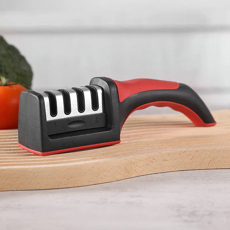 SharpPro - Professionele 4-Fasen Messenslijper - Perfecte Snijdkracht - Eenvoudig in Gebruik-Kitchen Tools and Accessories-De Bazelaar