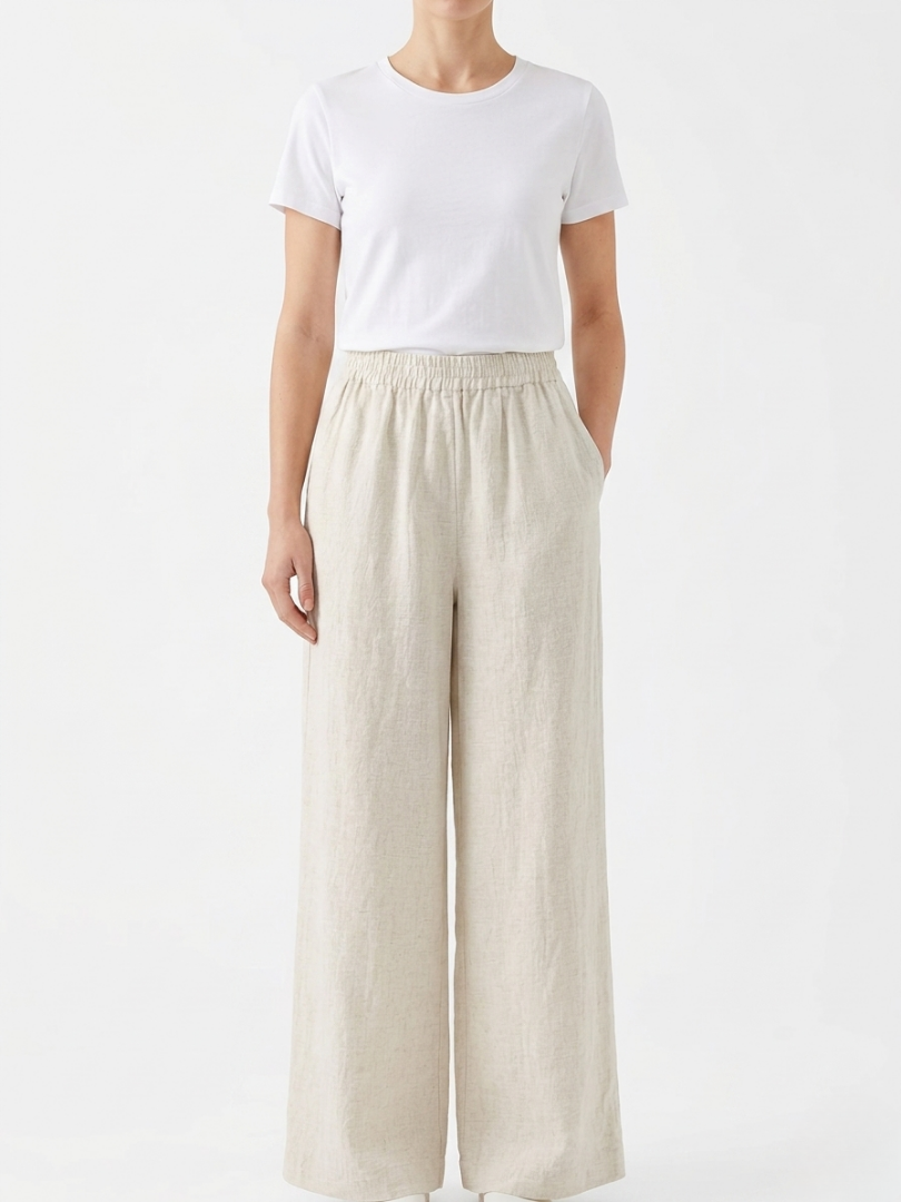 Sienna | Linnen Wide Leg Broek