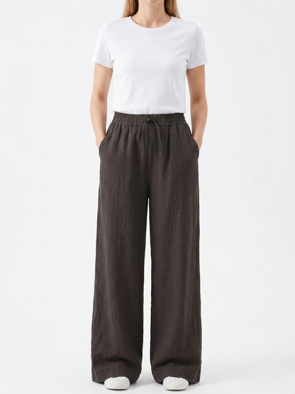 Sienna | Linnen Wide Leg Broek
