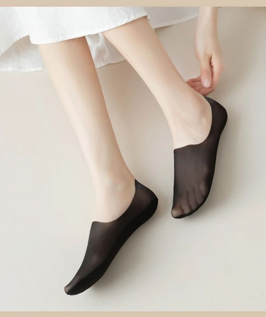 Silk Serene™ | Transparante Antislipsokken - #Silk Serene™ | Transparante AntislipsokkenDe Bazelaar