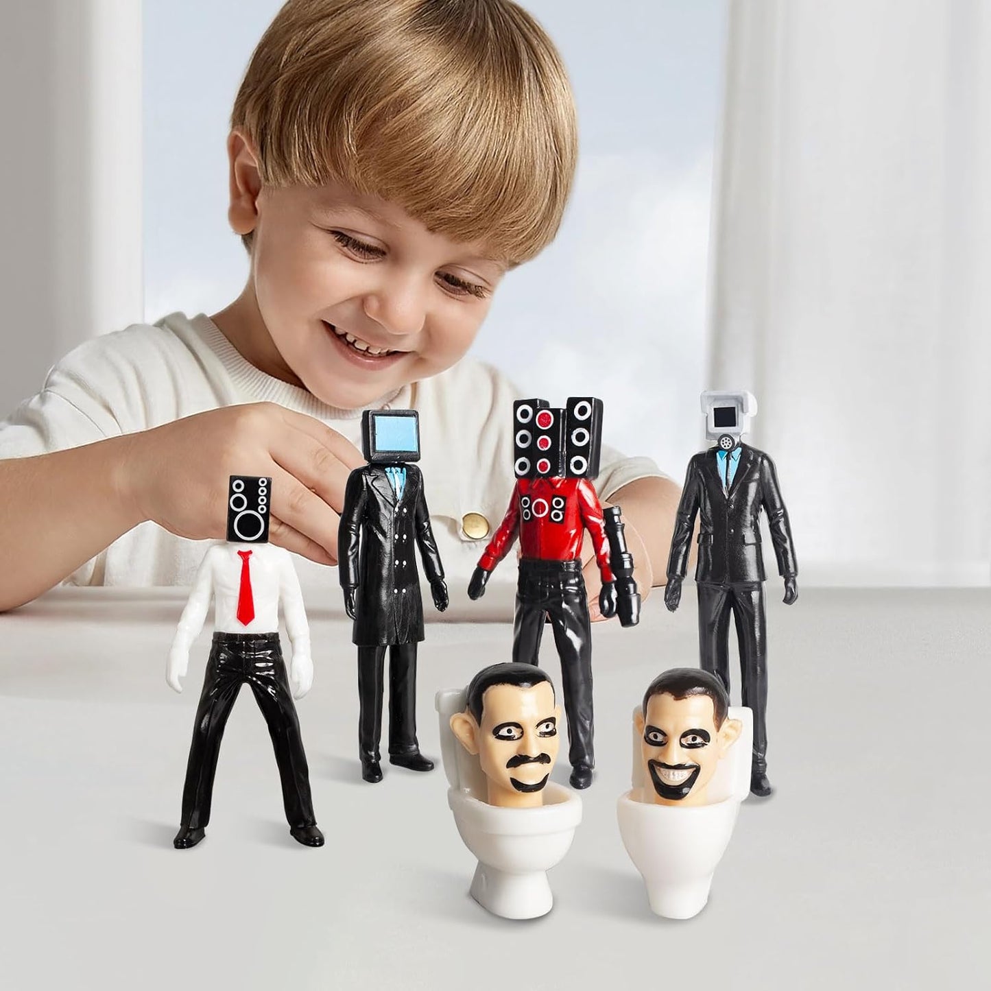 Skibidi Toilet Action Figures - Set of 6