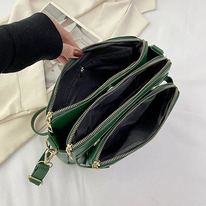 Skórzana torba na ramię - PremierSatchel-Brązowy-Trend Polska