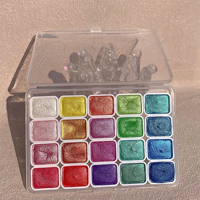 AcrylicPalet™ | Sparkling colours that bring watercolours to life (20 colours)