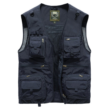 Gilet Estivo Multitasche Leggero da Uomo - Giacca Senza Maniche Traspirante