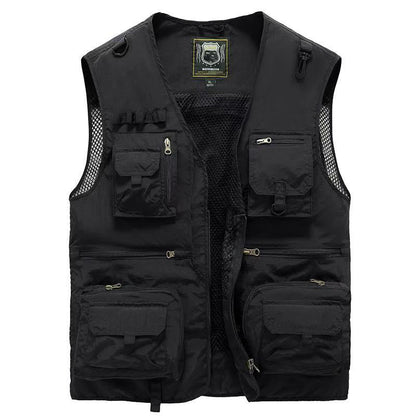 Gilet Estivo Multitasche Leggero da Uomo - Giacca Senza Maniche Traspirante