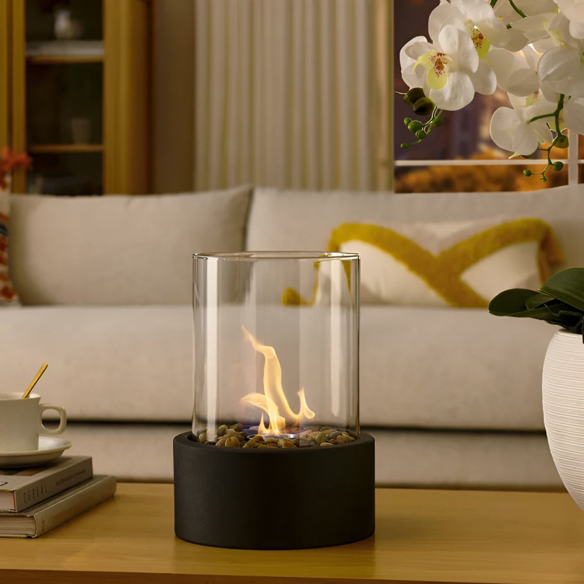 Elegante Tafelhaard Met Rookvrije Bio-Ethanol Voor Sfeervolle Warmte