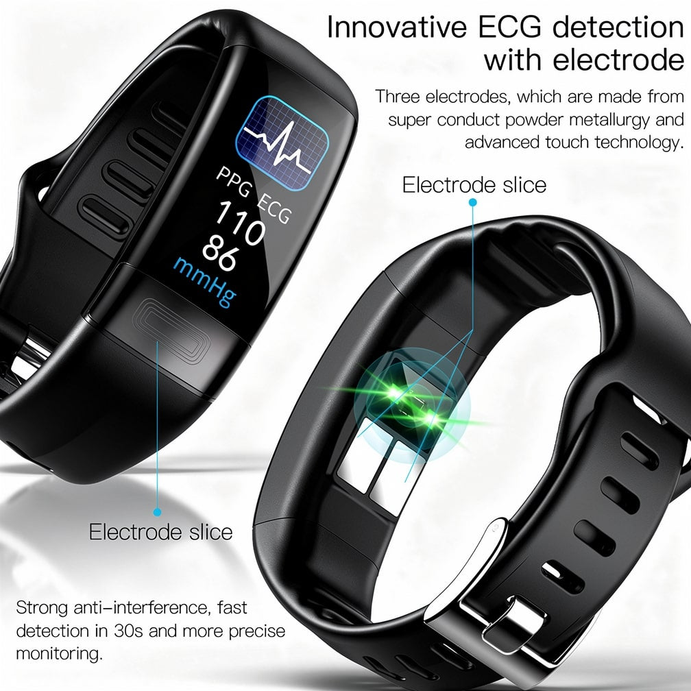 Smartwatch mit EKG, Herzfrequenz und Blutdruckmessung Zorenza