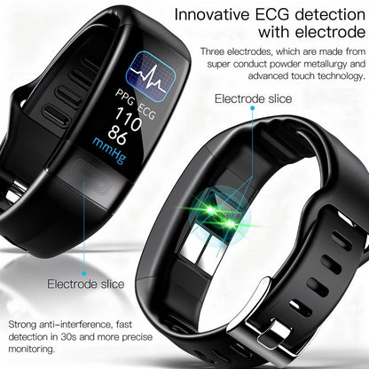 Smartwatch mit EKG, Herzfrequenz und Blutdruckmessung Zorenza