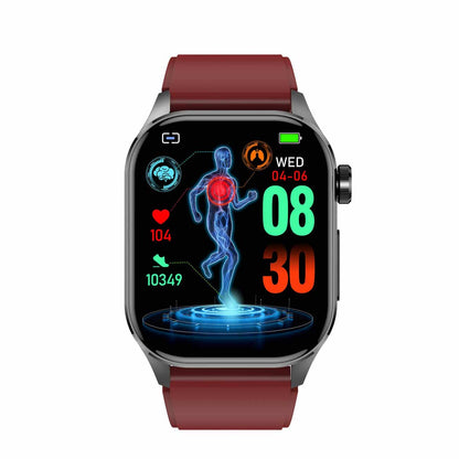 Smartwatch with ECG, Blood Sugar, and Blood Pressure Monitoring – HealthSync-Blue-State of Style