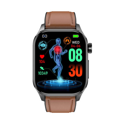 Smartwatch with ECG, Blood Sugar, and Blood Pressure Monitoring – HealthSync-Blue-State of Style
